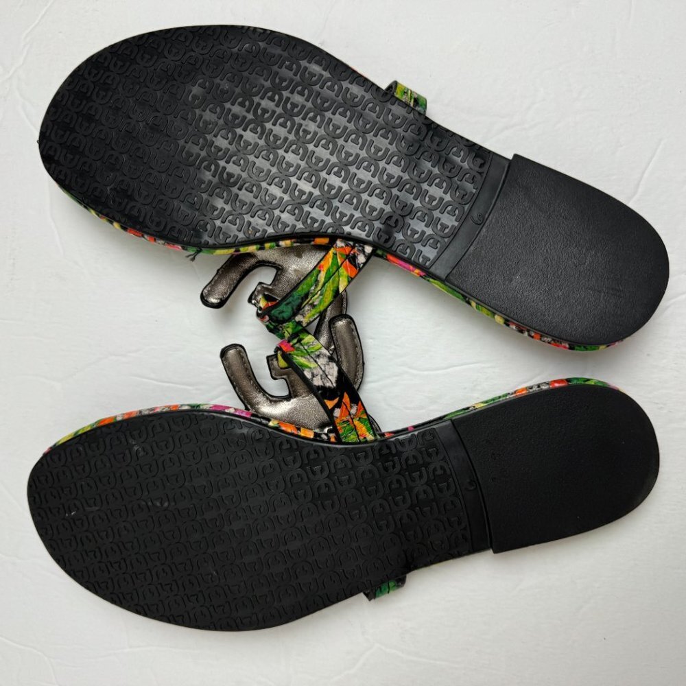 NWOT Sam Edelman Cutout Sandals Slides Multicolor Size 6 - Picture 4 of 6